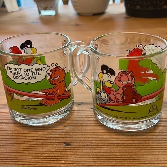 Garfield Mug 1980 McDONALDs “I'm Not One Who Rises To the Occasion” by Jim
Davis - Picture 1 of 4